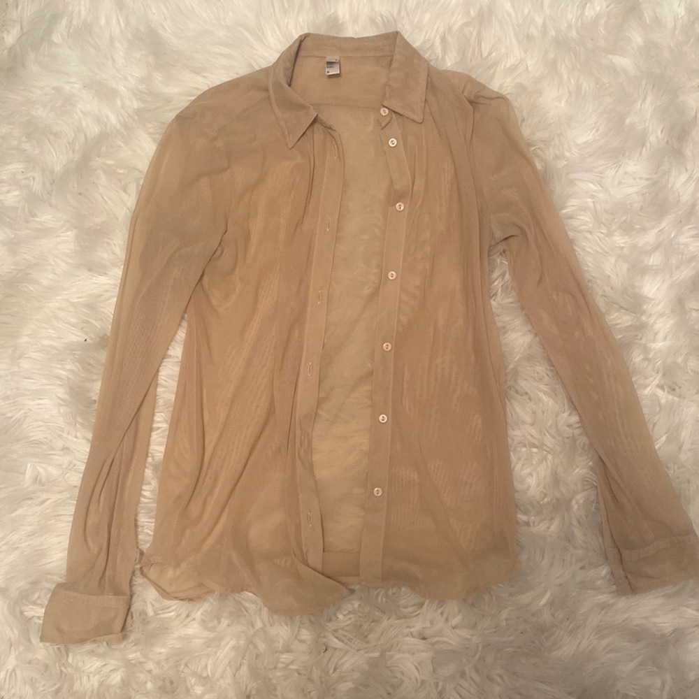 American apparel sheer blouse